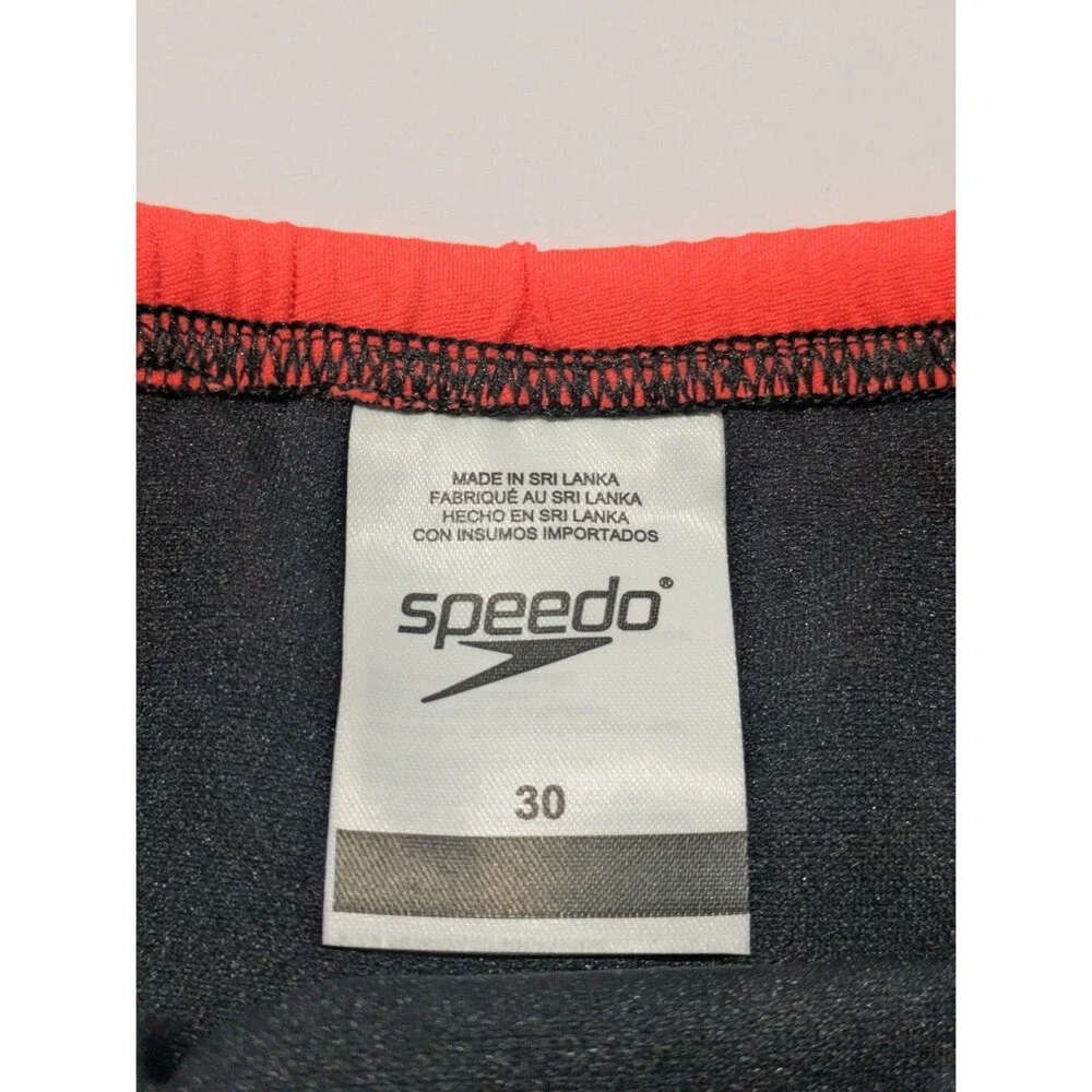 Speedo Eco Endurance Good Vibes Only‎ Siren Red Swim Brief Men's Size 30